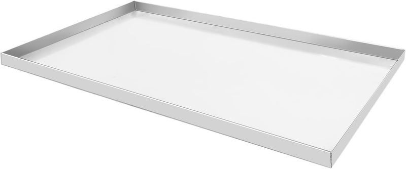 confote Stainless Steel Replacement Tray for Dog Crate, 35.4"x21.9" Pet Cage Floor Pan Chew-Proof & Crack-Proof - Image 1